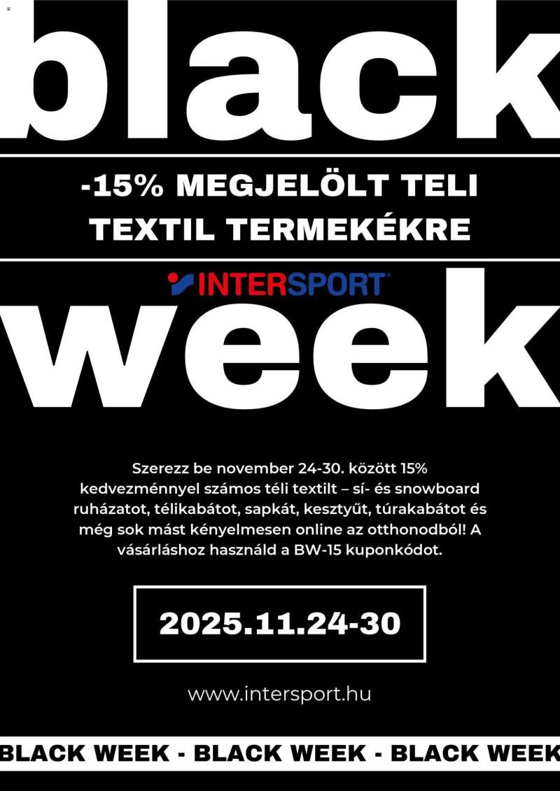 Intersport Black Friday 1 oldal
