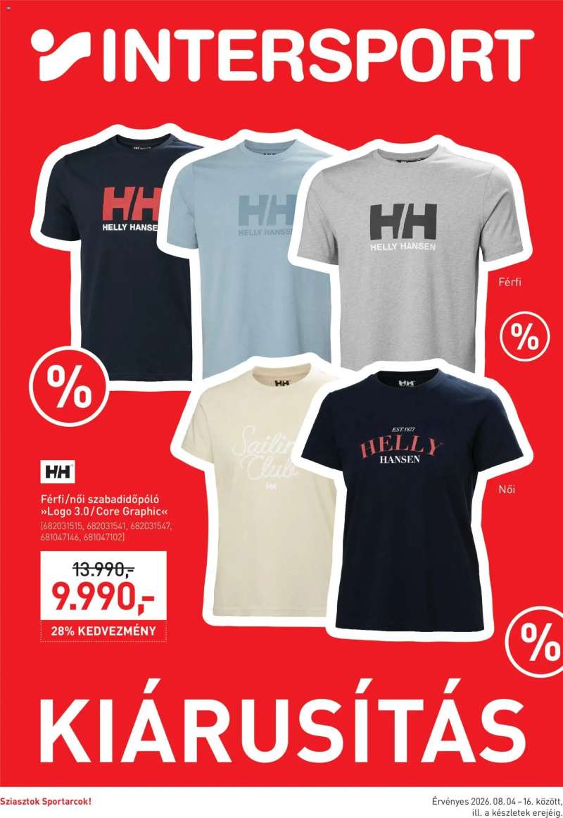 Intersport Intersport akciós újság 1 oldal