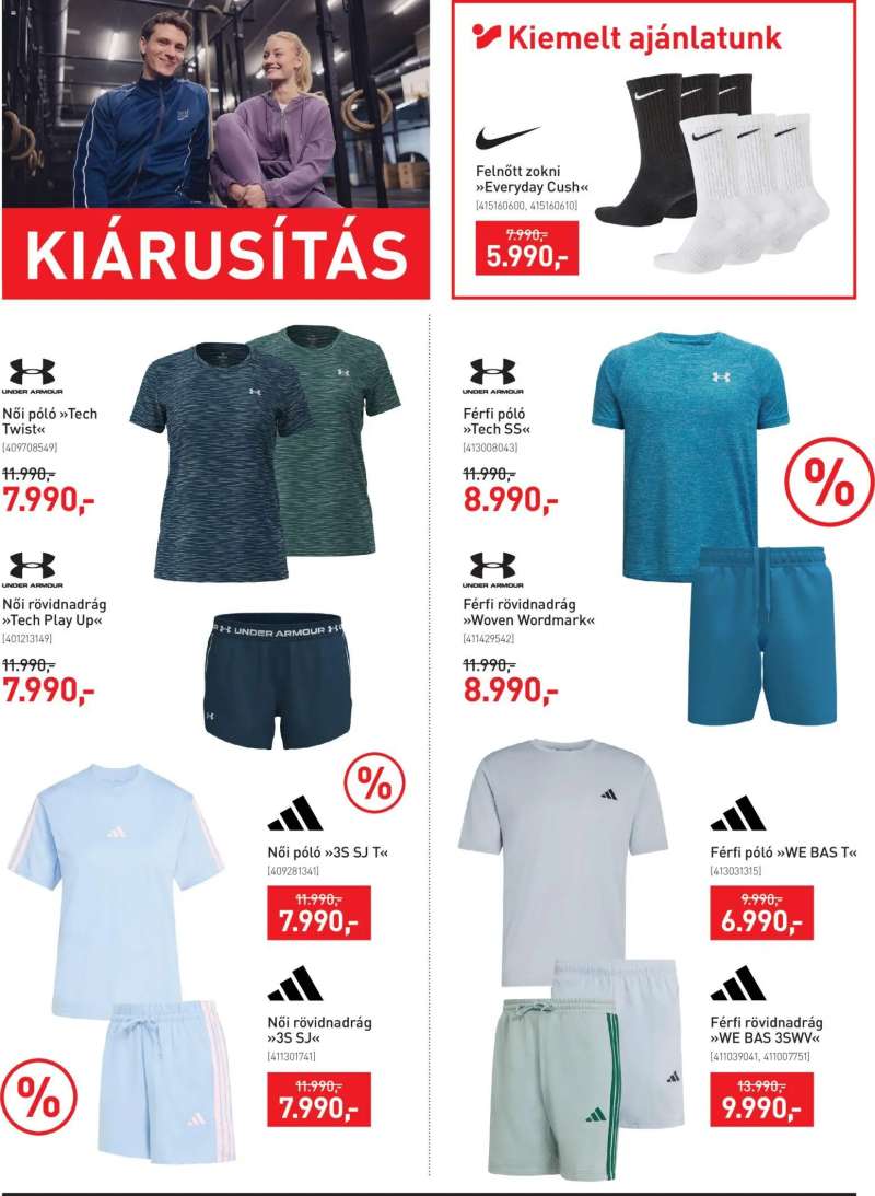 Intersport Intersport akciós újság 2 oldal