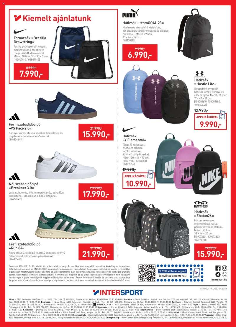 Intersport Intersport akciós újság 8 oldal