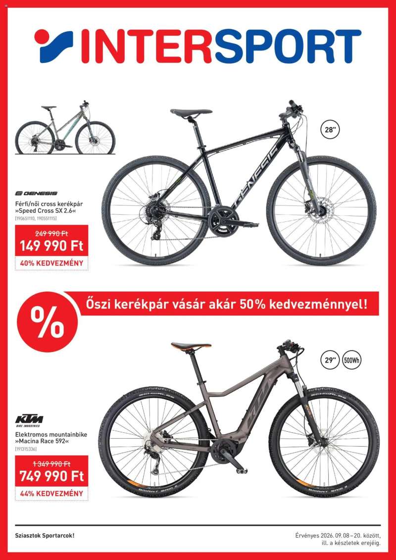Intersport Intersport akciós újság 1 oldal