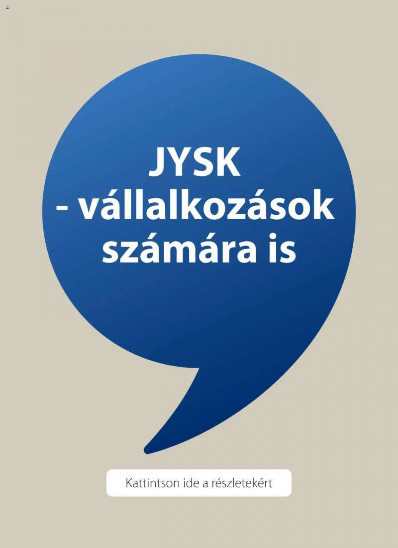 JYSK Akciós újság JYSK 1 oldal