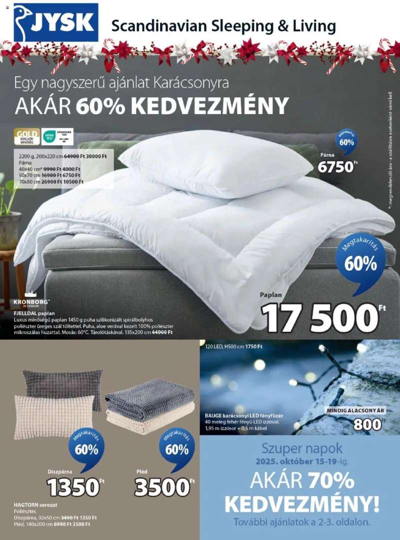 JYSK Akciós újság JYSK 1 oldal