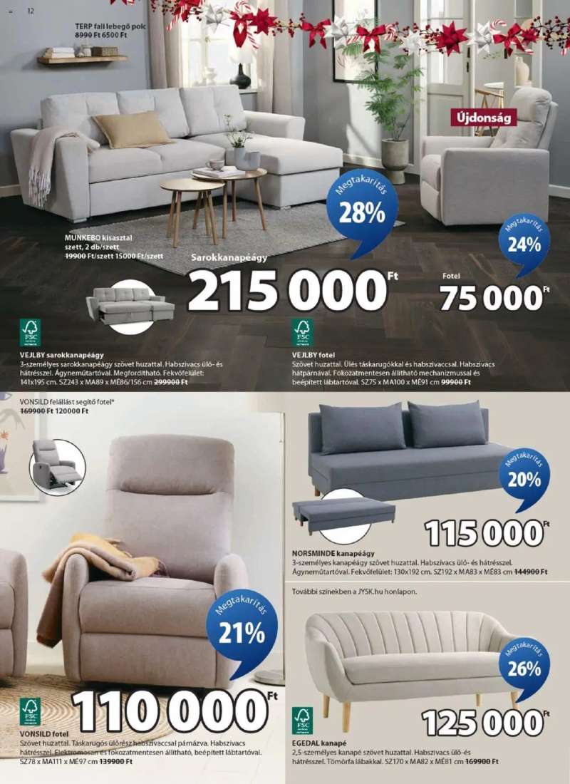 JYSK Akciós újság JYSK 12 oldal