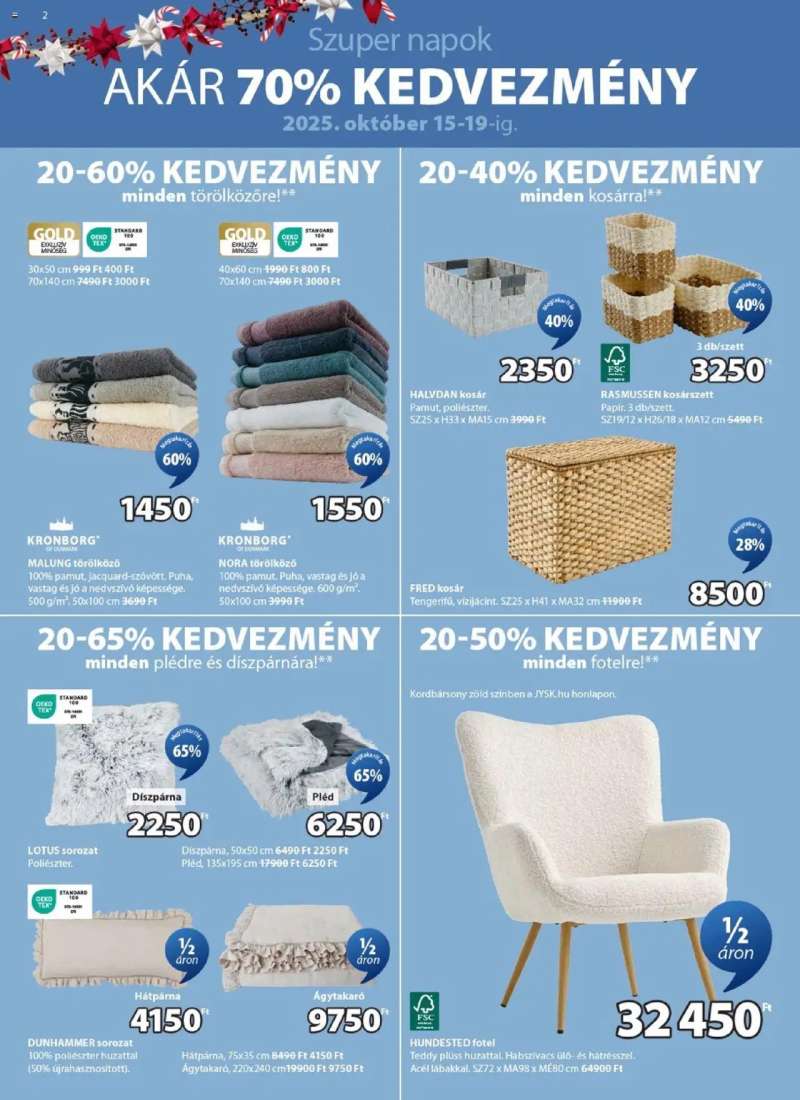 JYSK Akciós újság JYSK 2 oldal