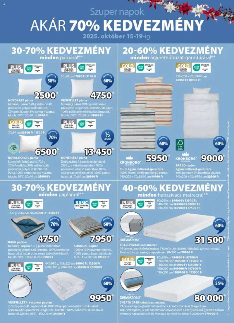 JYSK Akciós újság JYSK 3 oldal