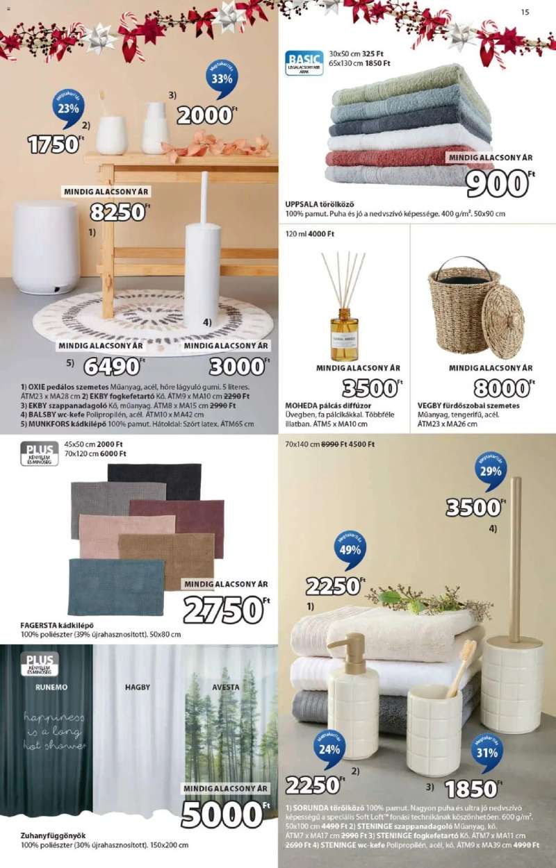 JYSK Aktuális ajánlatok 15 oldal