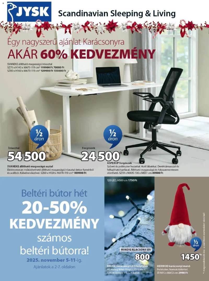 JYSK Akciós újság JYSK 1 oldal