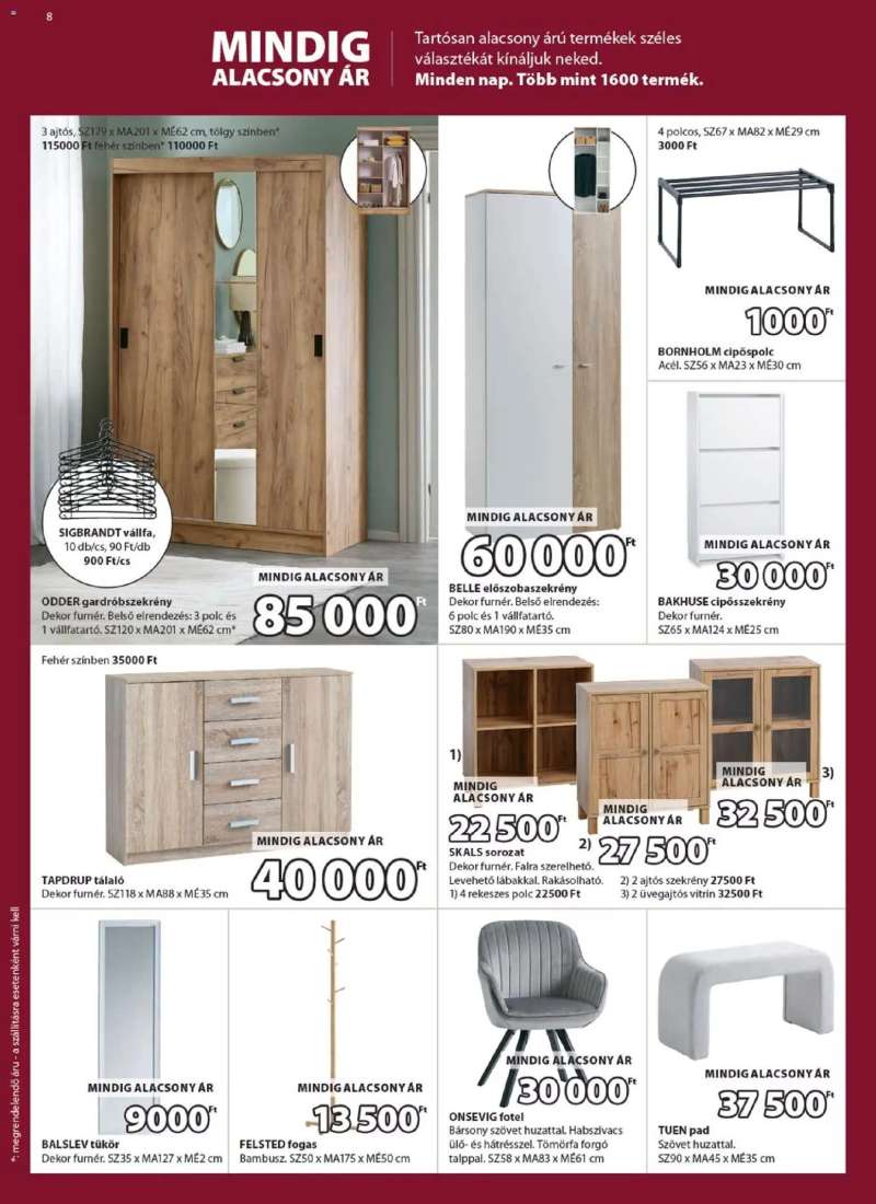 JYSK Akciós újság JYSK 8 oldal