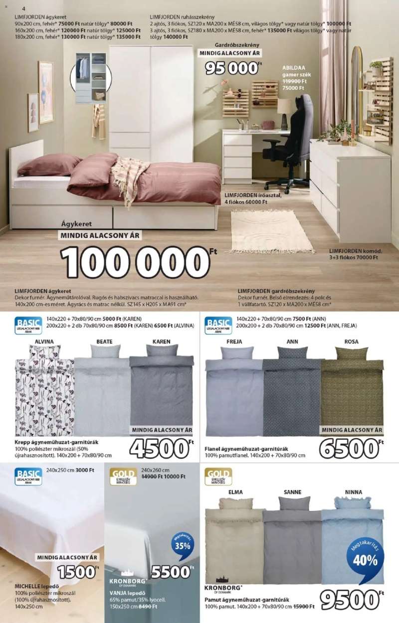 JYSK Akciós újság JYSK 4 oldal