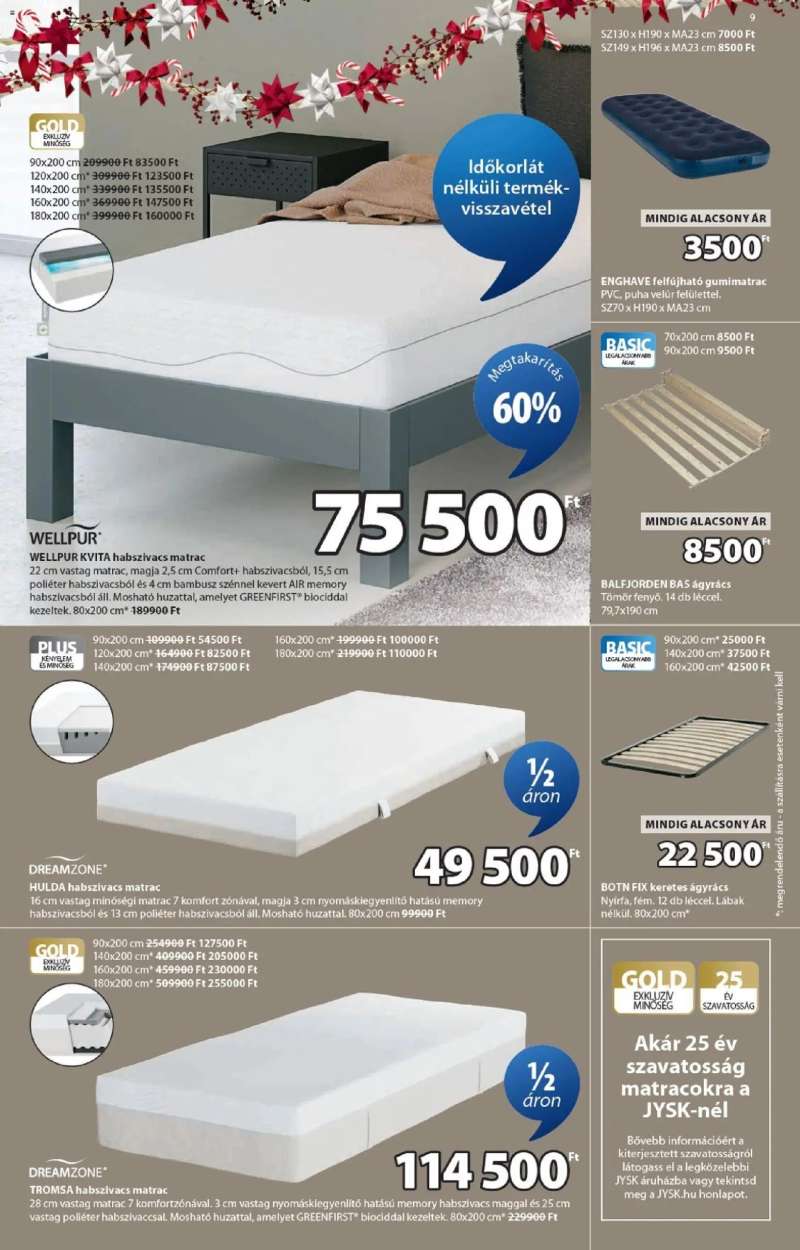 JYSK Akciós újság JYSK 9 oldal