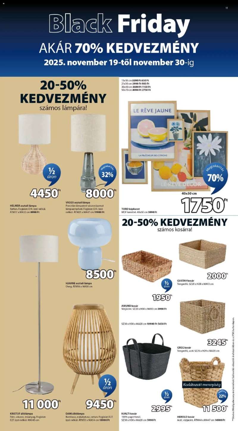 JYSK Black Friday 11 oldal