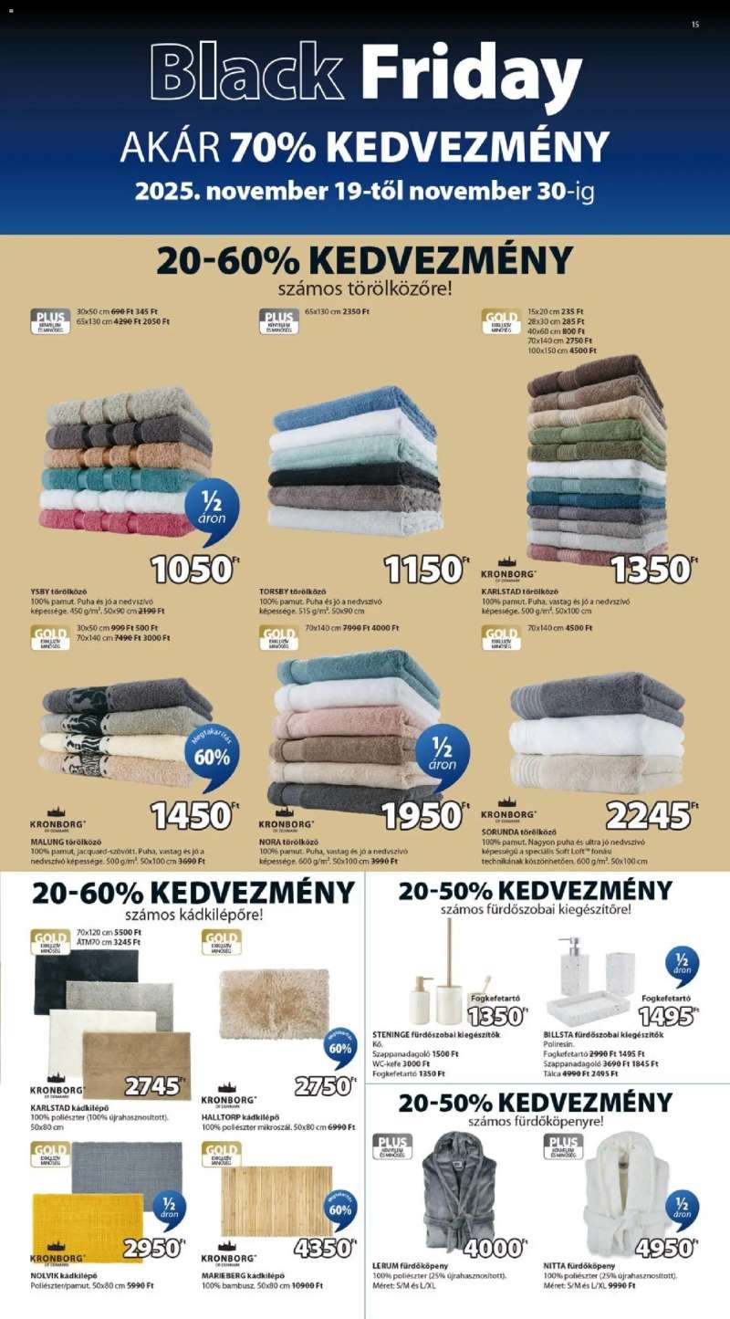 JYSK Black Friday 15 oldal