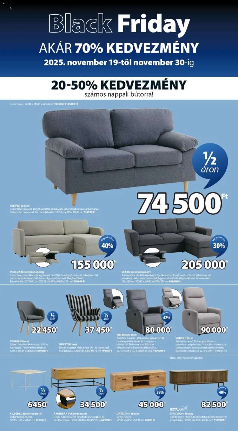 JYSK Black Friday 6 oldal