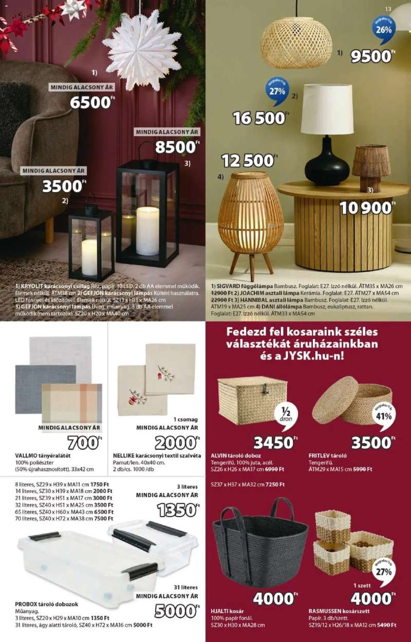 JYSK Akciós újság JYSK 13 oldal