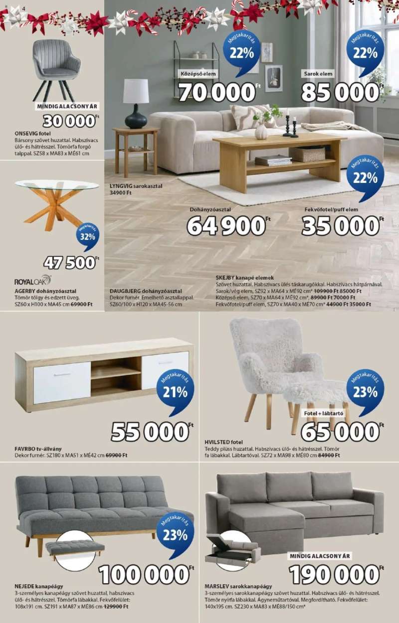 JYSK Akciós újság JYSK 4 oldal