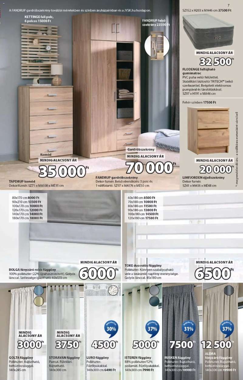 JYSK Akciós újság JYSK 7 oldal