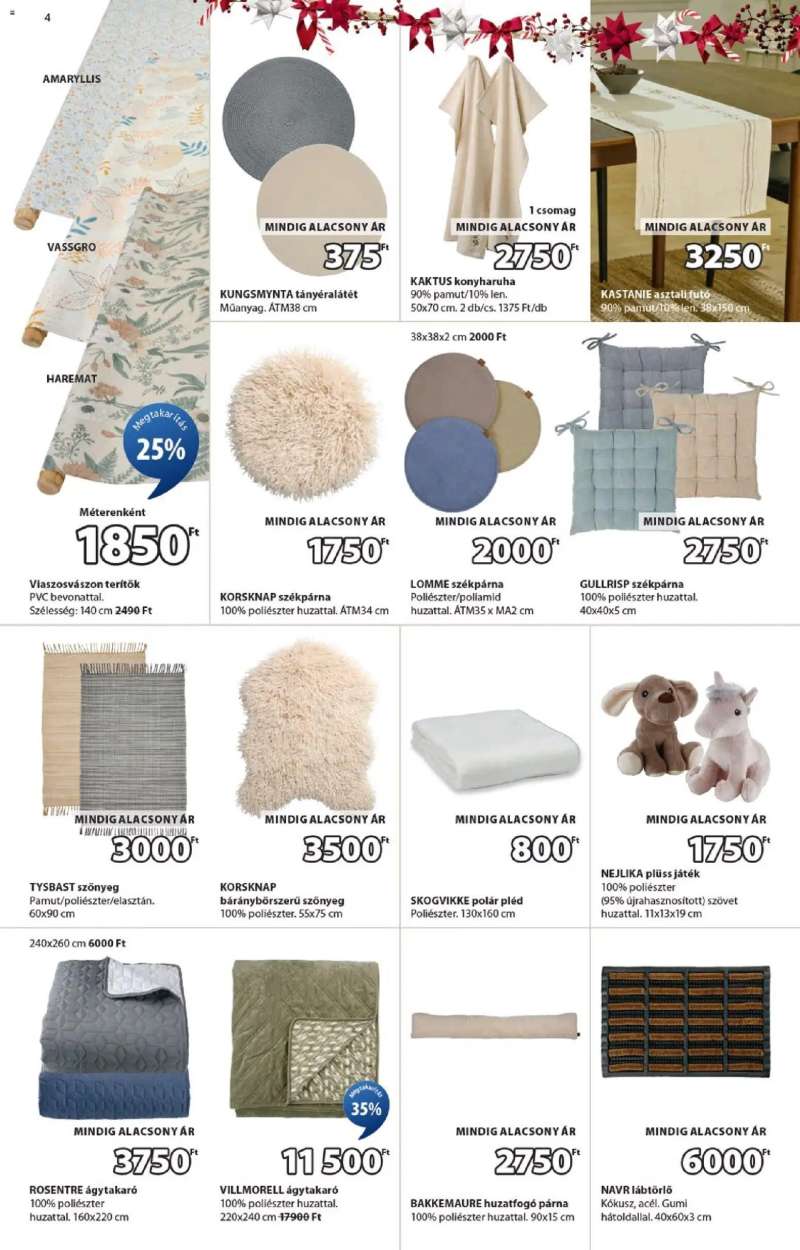 JYSK Akciós újság JYSK 4 oldal