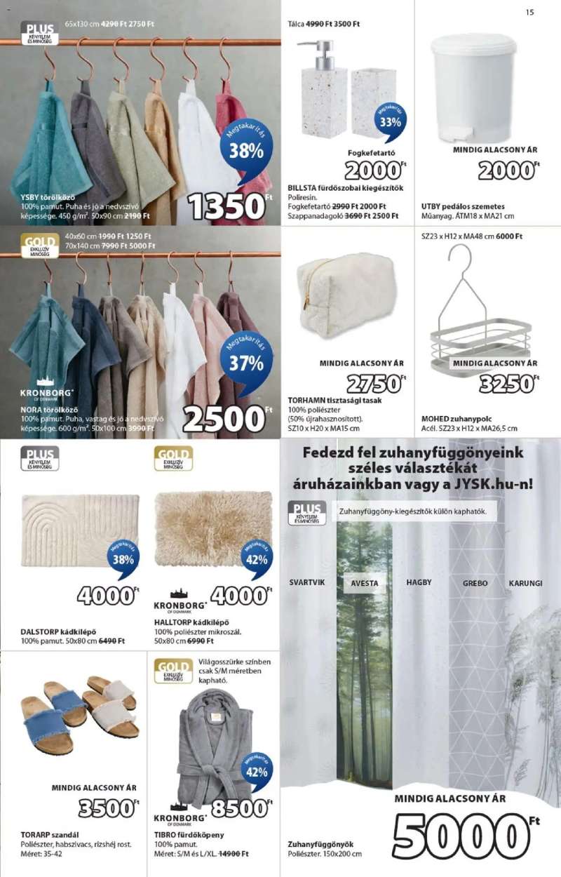JYSK Akciós újság JYSK 15 oldal
