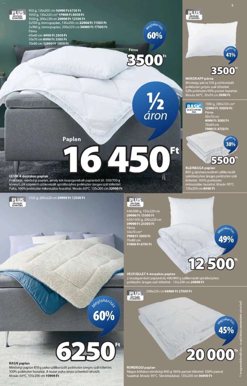 JYSK Akciós újság JYSK 9 oldal