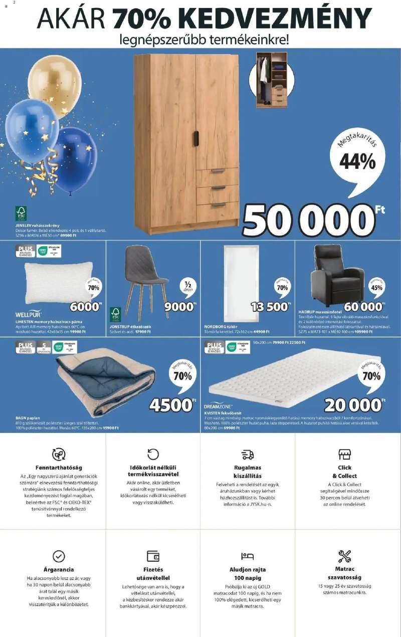 JYSK Jysk újság érvényessége 2026.02.17-ig 2 oldal