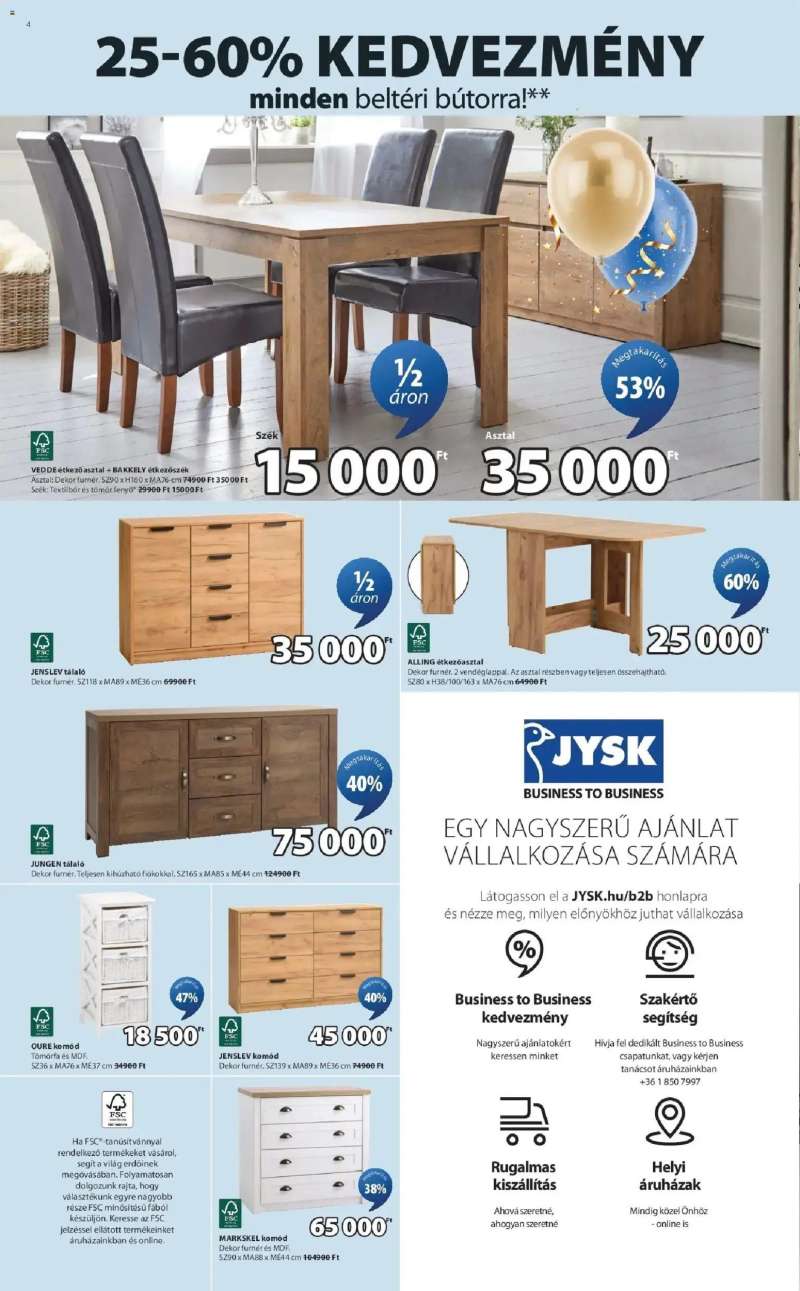 JYSK Jysk újság érvényessége 2026.02.17-ig 4 oldal