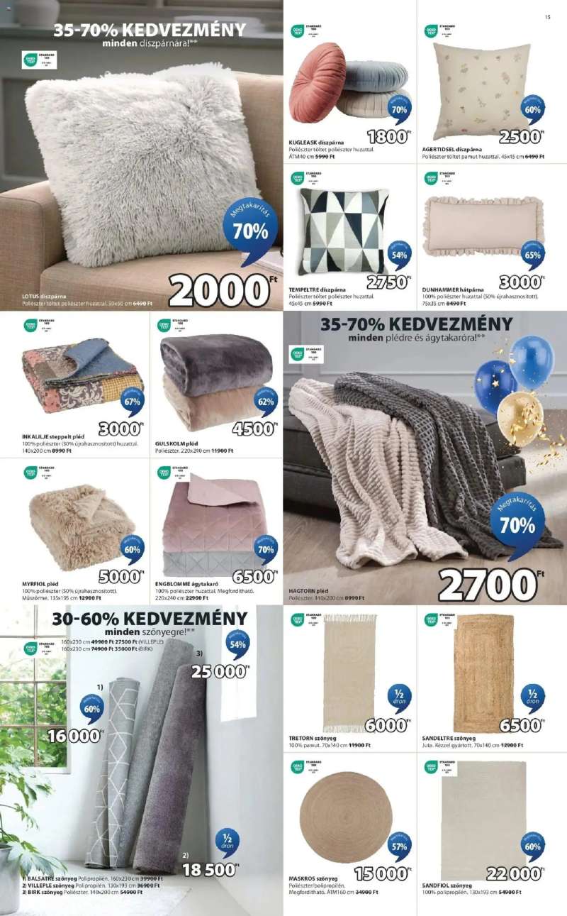 JYSK Akciós újság JYSK Veresegyház 15 oldal