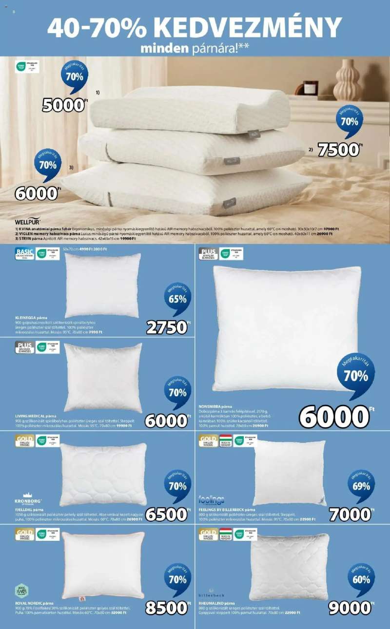 JYSK Akciós újság JYSK Veresegyház 8 oldal