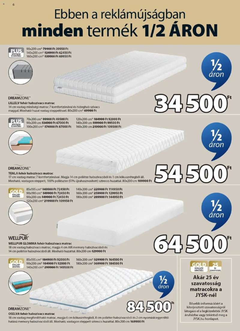 JYSK Aktuális ajánlatok 6 oldal