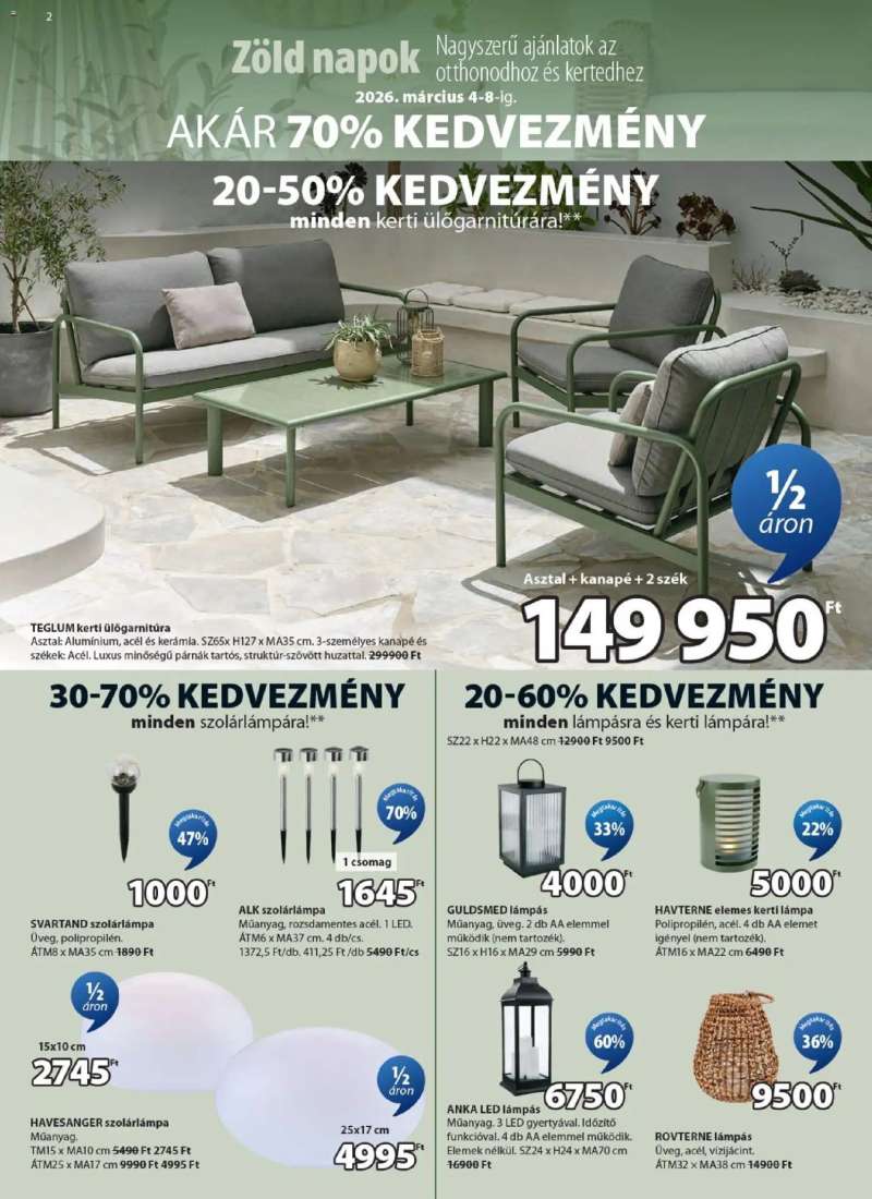 JYSK JYSK akciós újság 2 oldal