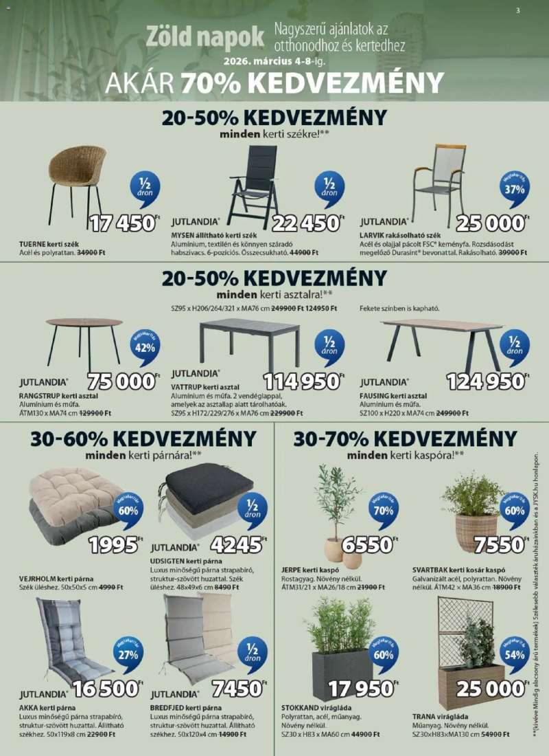 JYSK JYSK akciós újság 3 oldal