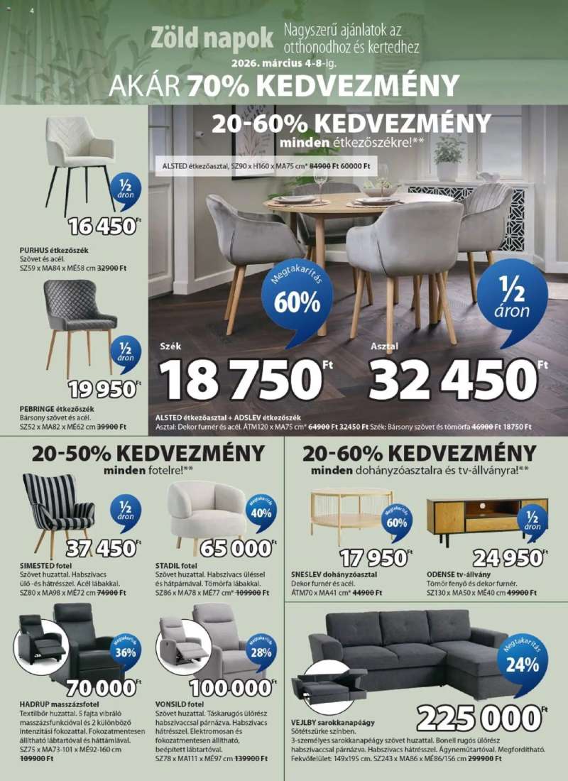 JYSK JYSK akciós újság 4 oldal