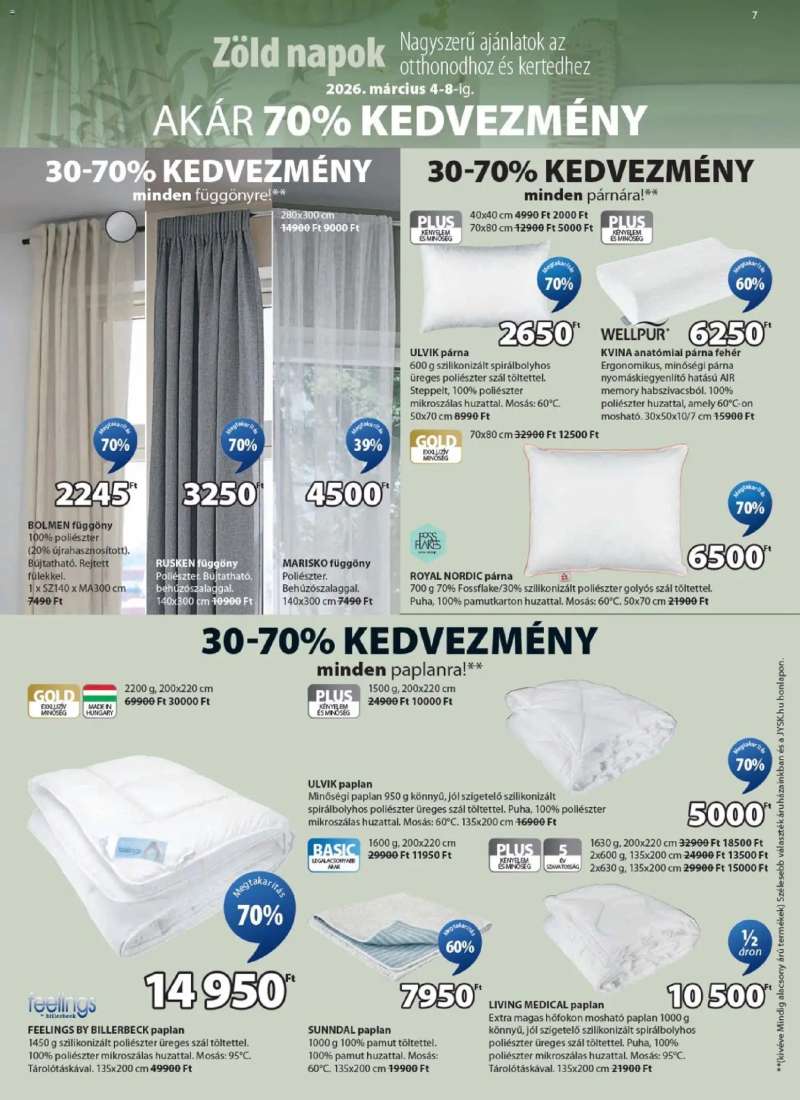 JYSK JYSK akciós újság 7 oldal