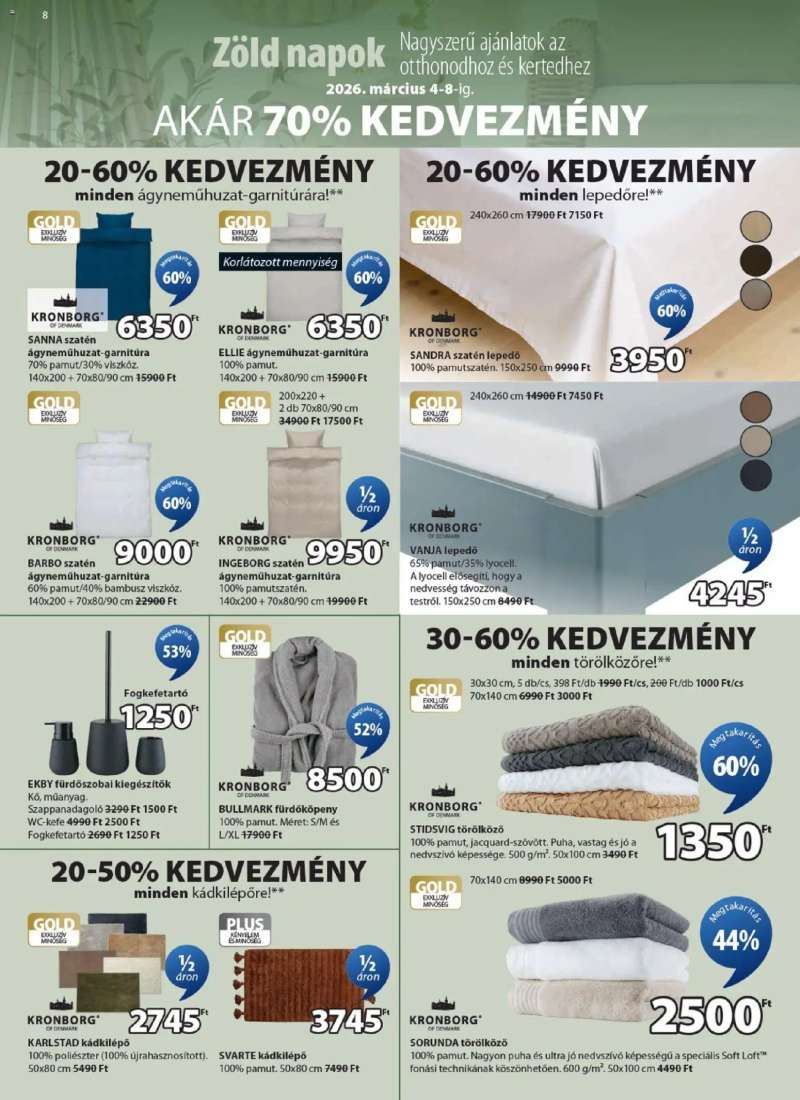 JYSK JYSK akciós újság 8 oldal