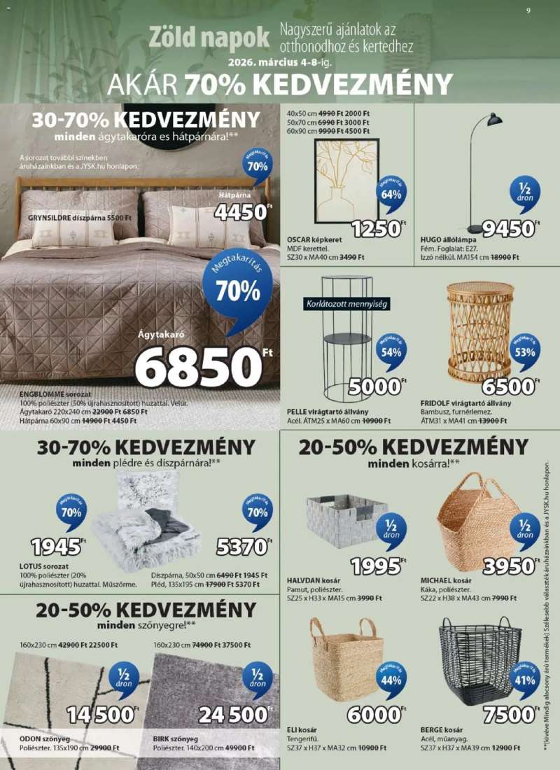 JYSK JYSK akciós újság 9 oldal