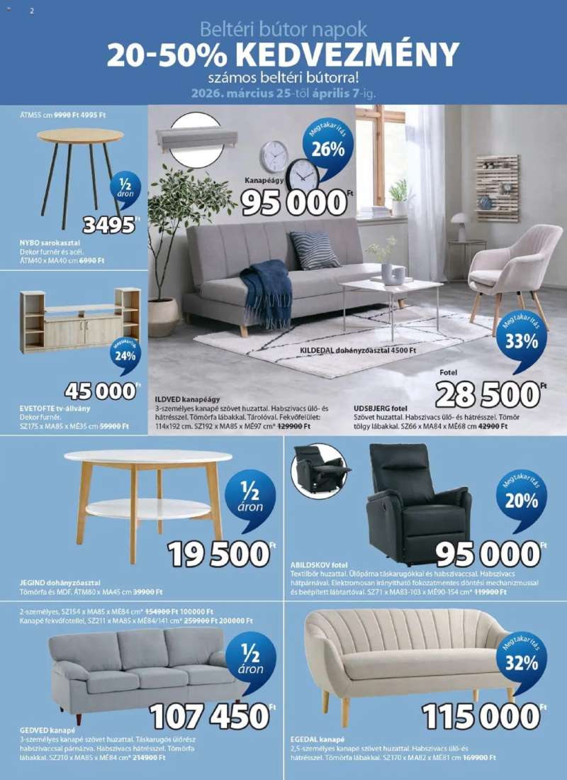 JYSK JYSK akciós újság 2 oldal