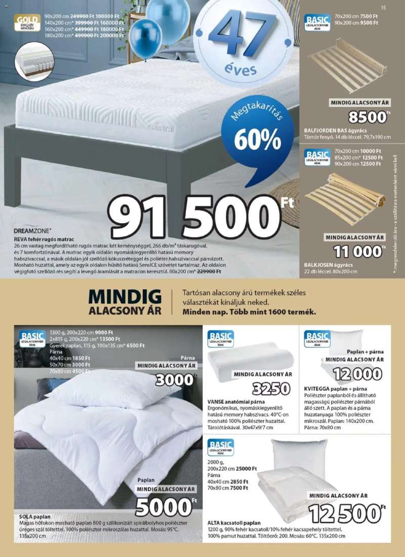 JYSK JYSK akciós újság 15 oldal