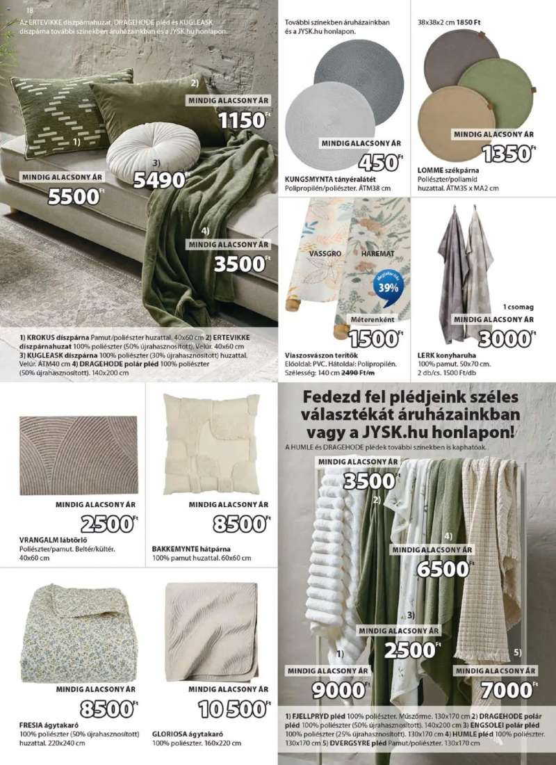 JYSK JYSK akciós újság 18 oldal