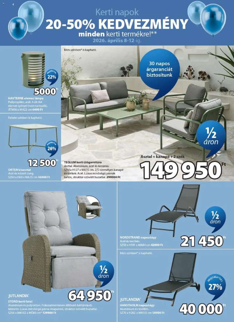 JYSK JYSK akciós újság 4 oldal