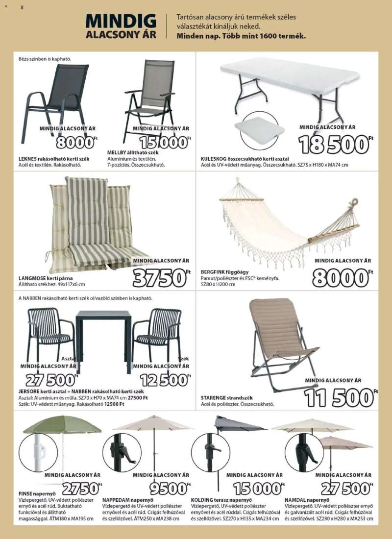 JYSK JYSK akciós újság 8 oldal