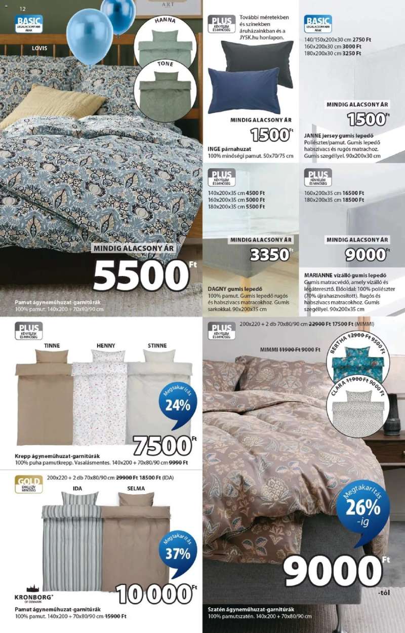 JYSK JYSK Aktuális ajánlatok 12 oldal