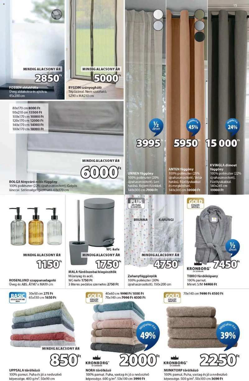 JYSK JYSK Aktuális ajánlatok 15 oldal