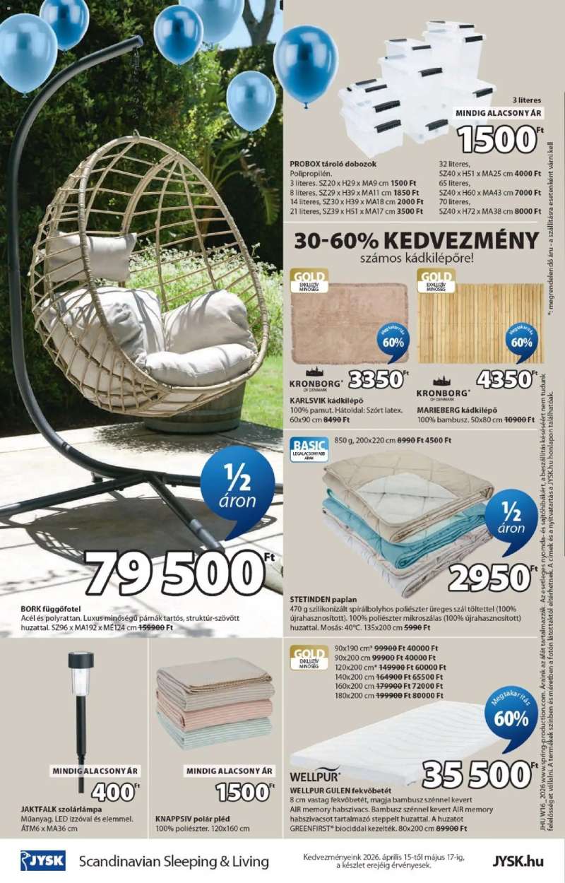 JYSK JYSK Aktuális ajánlatok 16 oldal