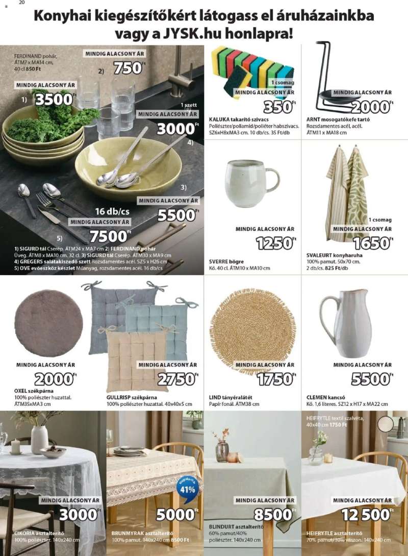 JYSK JYSK akciós újság 20 oldal