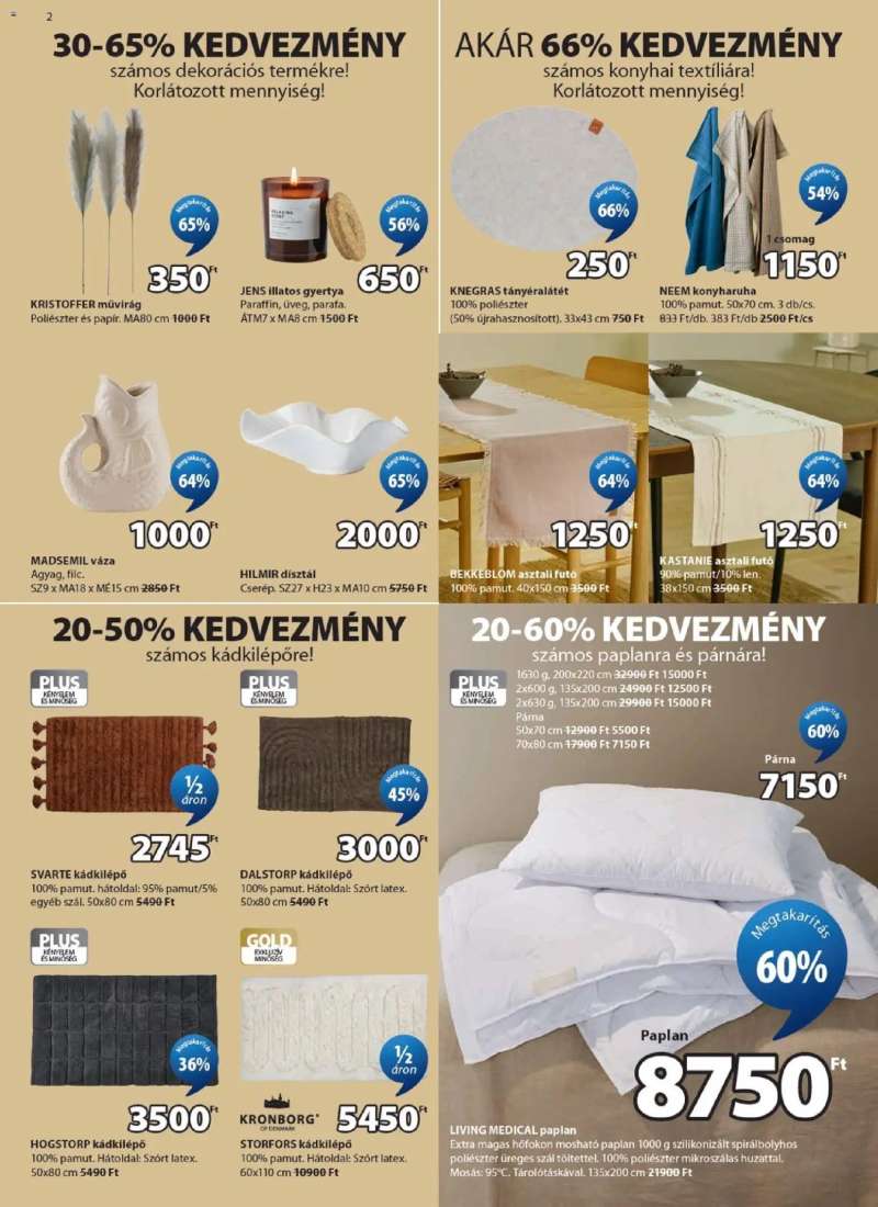 JYSK JYSK akciós újság 2 oldal