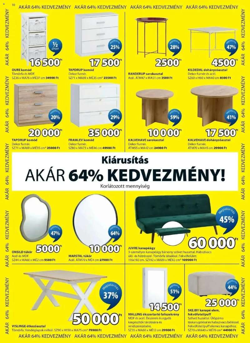JYSK JYSK aktuális akciós újság 10 oldal