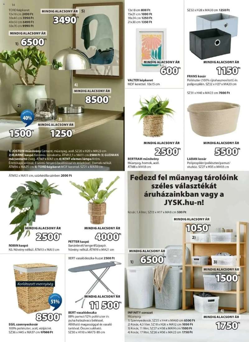 JYSK JYSK aktuális akciós újság 14 oldal