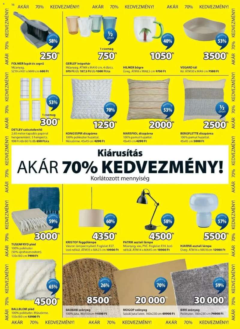 JYSK JYSK aktuális akciós újság 16 oldal