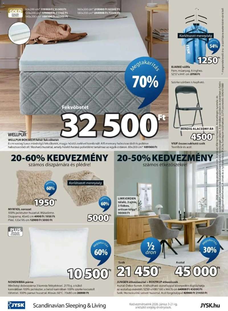 JYSK JYSK aktuális akciós újság 23 oldal