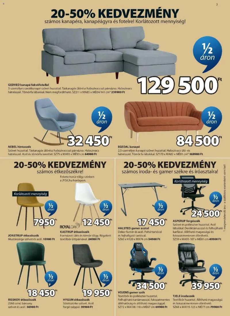 JYSK JYSK aktuális akciós újság 3 oldal